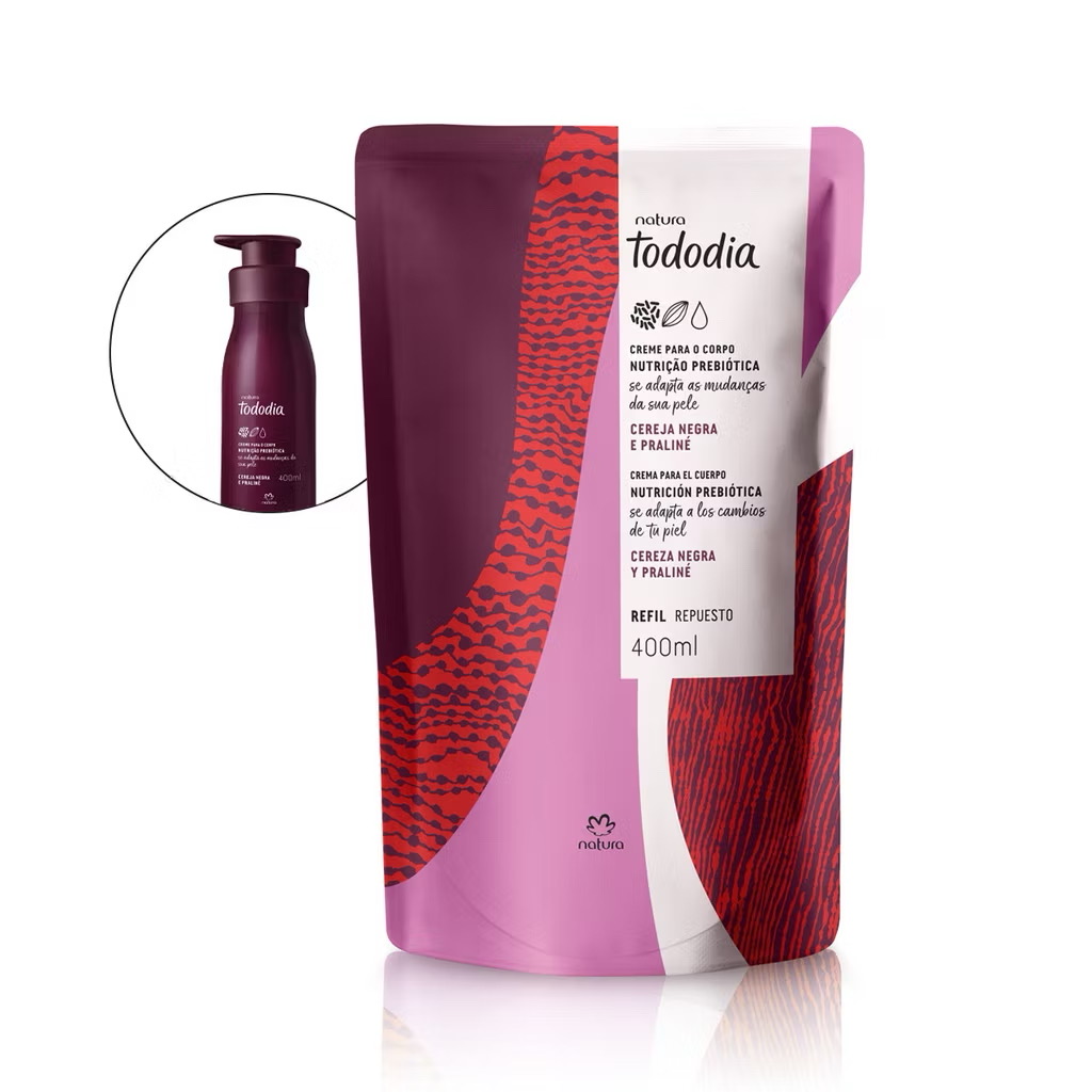 Refil Hidratante Corporal Cereja Negra e Praliné