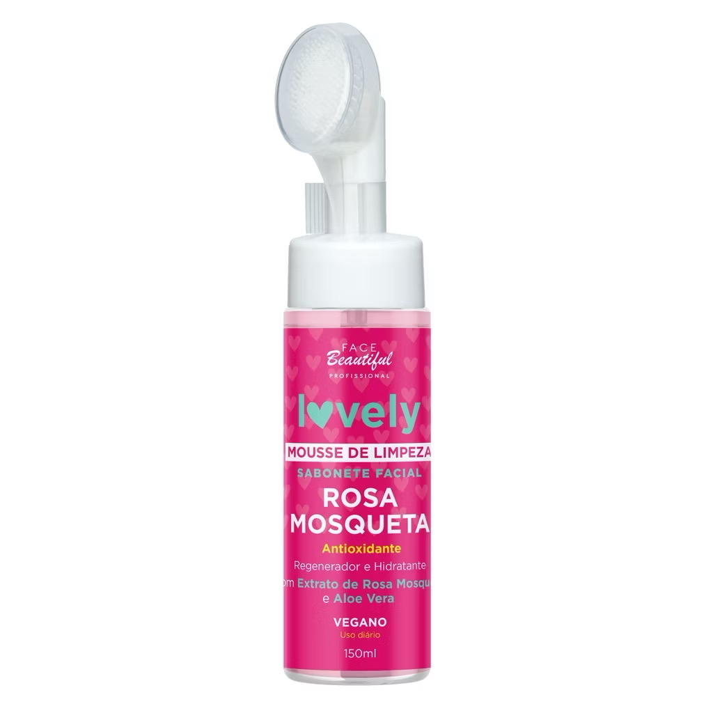 Mousse de Limpeza Facial Rosa Mosqueta